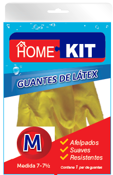 Guantes de látex reforzados, talle "M"